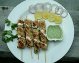 A picture of step 6 of Malai Boti😋.