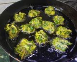 A picture of step 2 of Palak or Spinach and Coriander Pakora.