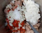 Foto langkah ke 2 dari resep Kentang Tuna Bayam Panggang.