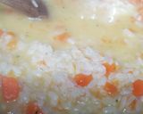 A picture of step 2 of Pumpkin Risotto with Hazelnuts and Taleggio Fondue.
