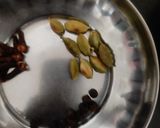 A picture of step 2 of Kashayam (South Indian chai).