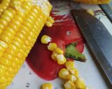 Gambar langkah 1 resipi Bubur Jagung Sagu.