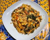 Une image de l'étape 15 de Omelette aux épinards, ail et tomates cerises.