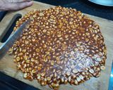 A picture of step 6 of Ground nut chikki.