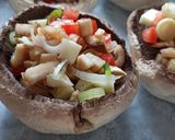 Húsmentes töltött gomba recept fázis 2 fotója