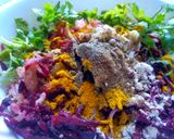 A picture of step 3 of Beetroot kebabs.