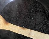 A picture of step 4 of Black rice shiitake mushroom risotto.