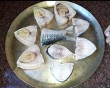 A picture of step 1 of Ilisher tel jhal recipe।.