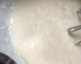 A picture of step 5 of Basboussa (semolina Cake).