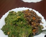 A picture of step 9 of Green grams mukimo.