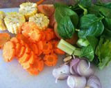 Foto langkah ke 1 dari resep Sayur Bening Bayam Wortel (#pr_sayurbening).