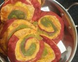 A picture of step 11 of Colourful Puri.