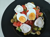 Ensalada de patatas y salmón