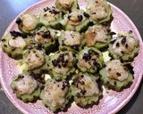 A picture of step 2 of Bitter Gourd with Minced Fish.
