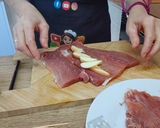 Foto del paso 5 de la receta: Solomillo, con patatas en salsa romesco