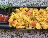 A picture of step 3 of Bread poha.