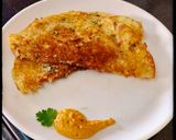 A picture of step 4 of Rava Dosa.