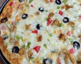 A picture of step 4 of Chicken Tikka Pizza 🍕🍕.