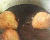 Foto del paso 3 de la receta: Peras al borgoña con jengibre y crema pastelera espolvoreado con nueces