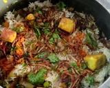 A picture of step 6 of Paneer Biryani in pressure cooker.