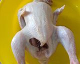 A picture of step 1 of Morocon chicken.