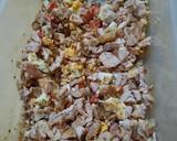 Foto del paso 5 de la receta: Tarta de pollo con morrón de lata y tomate