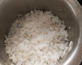 A picture of step 1 of Pink Curd Rice.