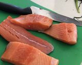 Foto langkah ke 10 dari resep Grill salmon + mash potato + stir fry wortel zucchini.