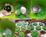 A picture of step 4 of Tri-colour Semolina Idli.