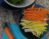 Foto del paso 1 de la receta: Espaguetis de verduras al wok