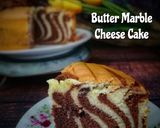 Gambar langkah 7 resipi Marble Butter Cheese Cake.
