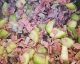 Carbonarás gombás cukkinis baconos tészta recept fázis 3 fotója