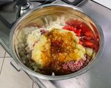 Une image de l'étape 12 de Courgettes et poivrons farcis bœuf, tomates et oignon.