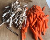A picture of step 2 of Classic kinpira gobo (burdock).