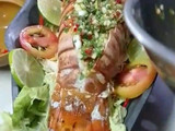 กุ้งมังกรนึ่งมะนาว