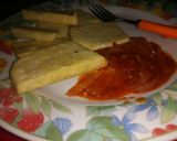 A picture of step 3 of Fried yam.
