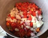Une image de l'étape 5 de Sauce extra forte aux deux piments,oignons,tomates,gingembre et aromates.