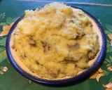 Une image de l'étape 5 de Purée de polenta aux champignons de paris et bouillon maison.