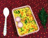 A picture of step 5 of Vegetable Poha.