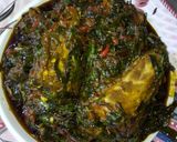 A picture of step 6 of Vegetable(Ugu n water leaf) soup.