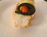 A picture of step 7 of Chistorra and Zucchini Pinchos.