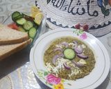 A picture of step 3 of Green daal.