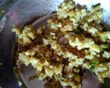 A picture of step 3 of Rice mini stuff chilla.
