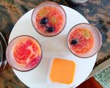 A picture of step 8 of Rj special Colorful drink for Valentine's day.