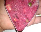 A picture of step 9 of Beetroot heart Patti.