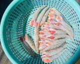 Hình bước làm 1 của món Cá bống biển kho nghệ