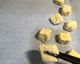 Foto langkah ke 4 dari resep Popcorn Tahu Oven (Tepung Almond).