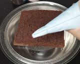 A picture of step 10 of New Year chocolate Cake 2023.