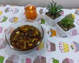 A picture of step 3 of Raw Mango murabba/ khatti meethi chutney.