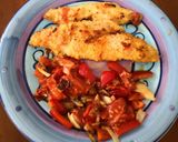 A picture of step 3 of Fried Fish with side dish.